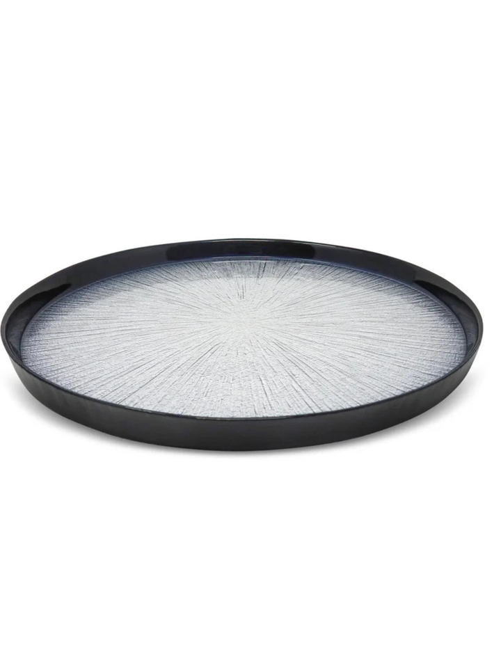 Set of 4 Crystal Glass Chargers - Classic Touch