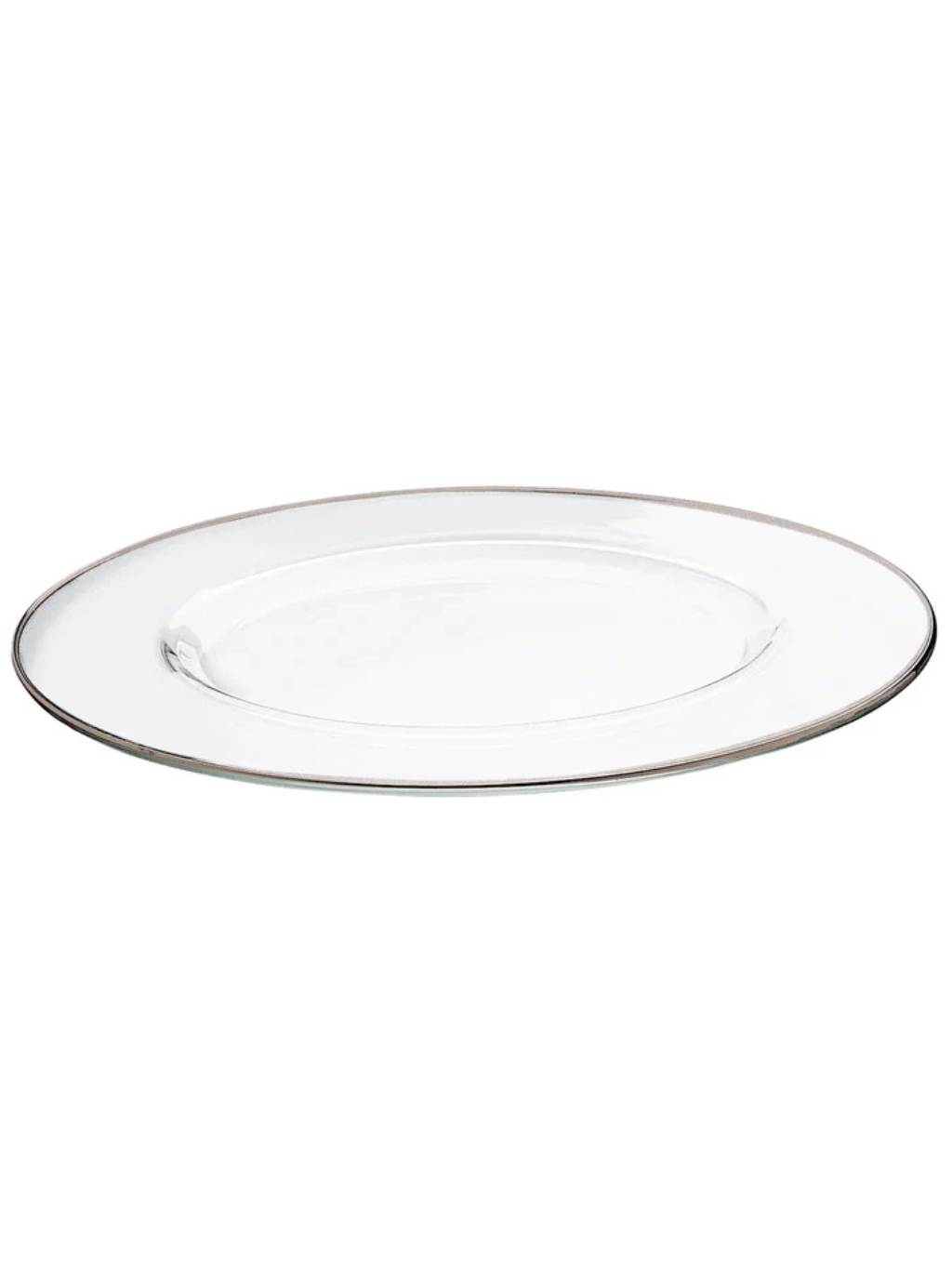 Spectrum Charger with Platinum band, 12.6"D, Set of 6