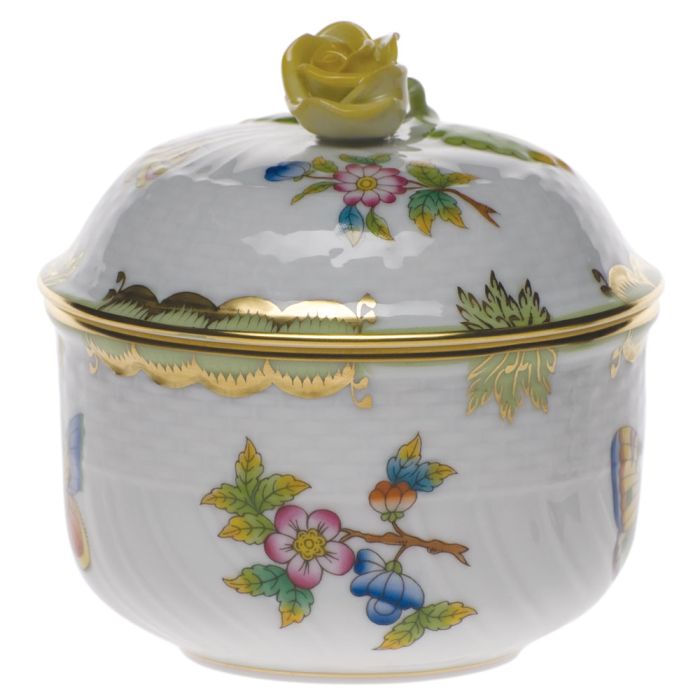 Queen Victoria Covered Sugar with Rose