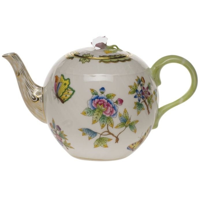 Queen Victoria Multicolor Tea Pot with Rose- 36oz
