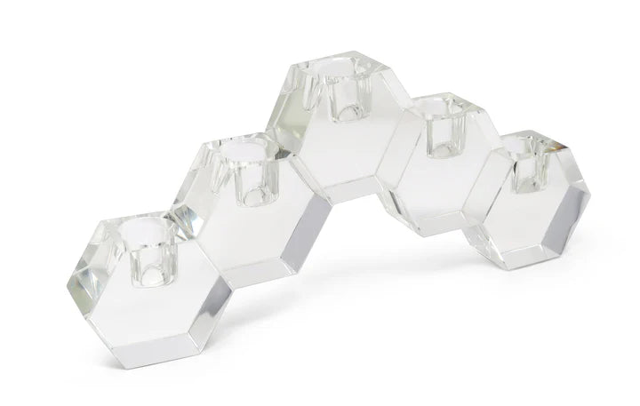 5 Light Crystal Cluster Candle Holder