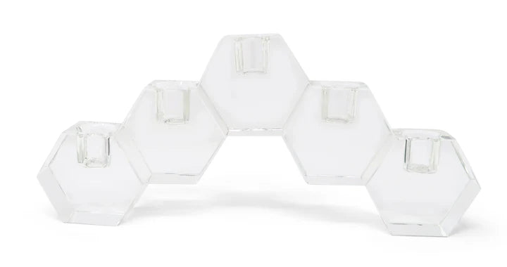 5 Light Crystal Cluster Candle Holder