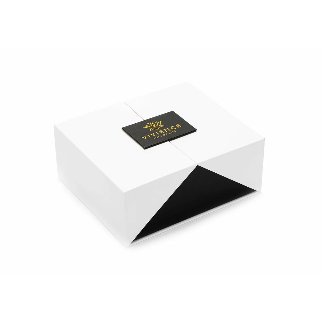 Gold Bottle Diffuser with Black Cap, "Iris & Rose" Scent