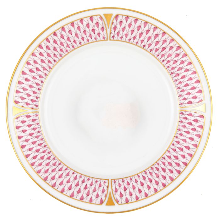 Art Deco Raspberry Bread and Butter Plate