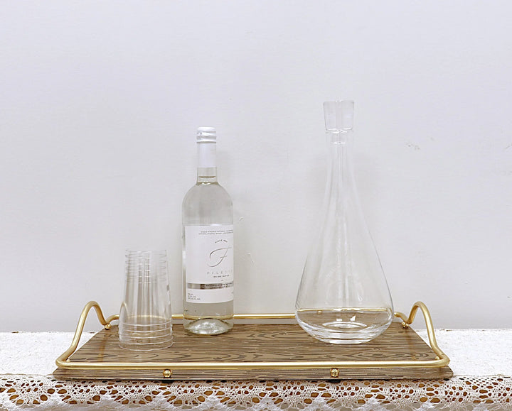 Liscio Ottico - 12.9" Dimond Decanter with Lid - Flat Design