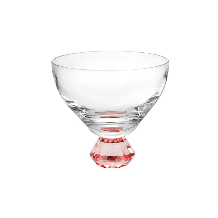Bowl With Pink Diamond Base