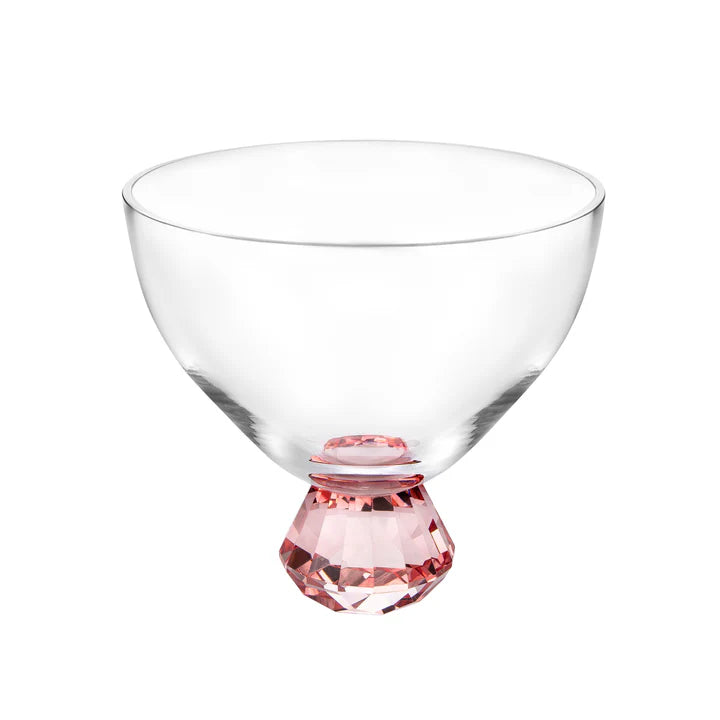 Bowl With Pink Diamond Base