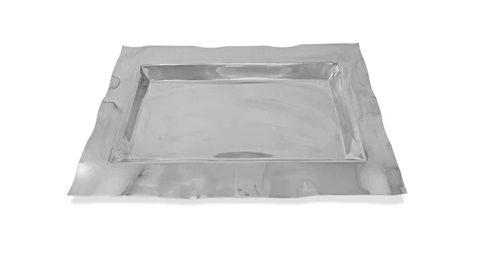 Stainless Steel Tray with Wavy Edge