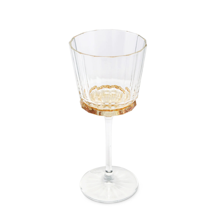 Liscio Ottico - Set of 6 Glasses with Linear Design and Shade on the Bottom - Ambert