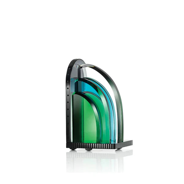Tribeca Book End | Green/Azure/Clear/Black