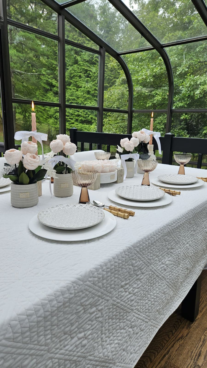 Willow Quilted Tablecloth