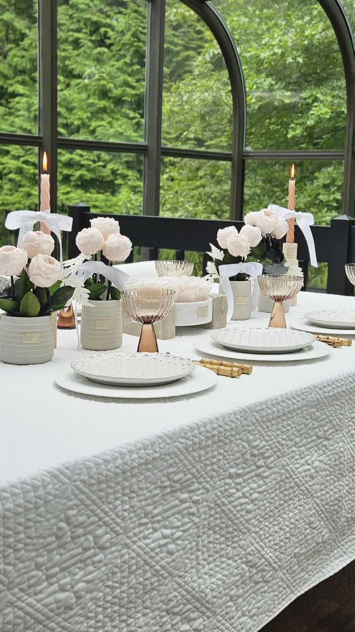 Willow Quilted Tablecloth