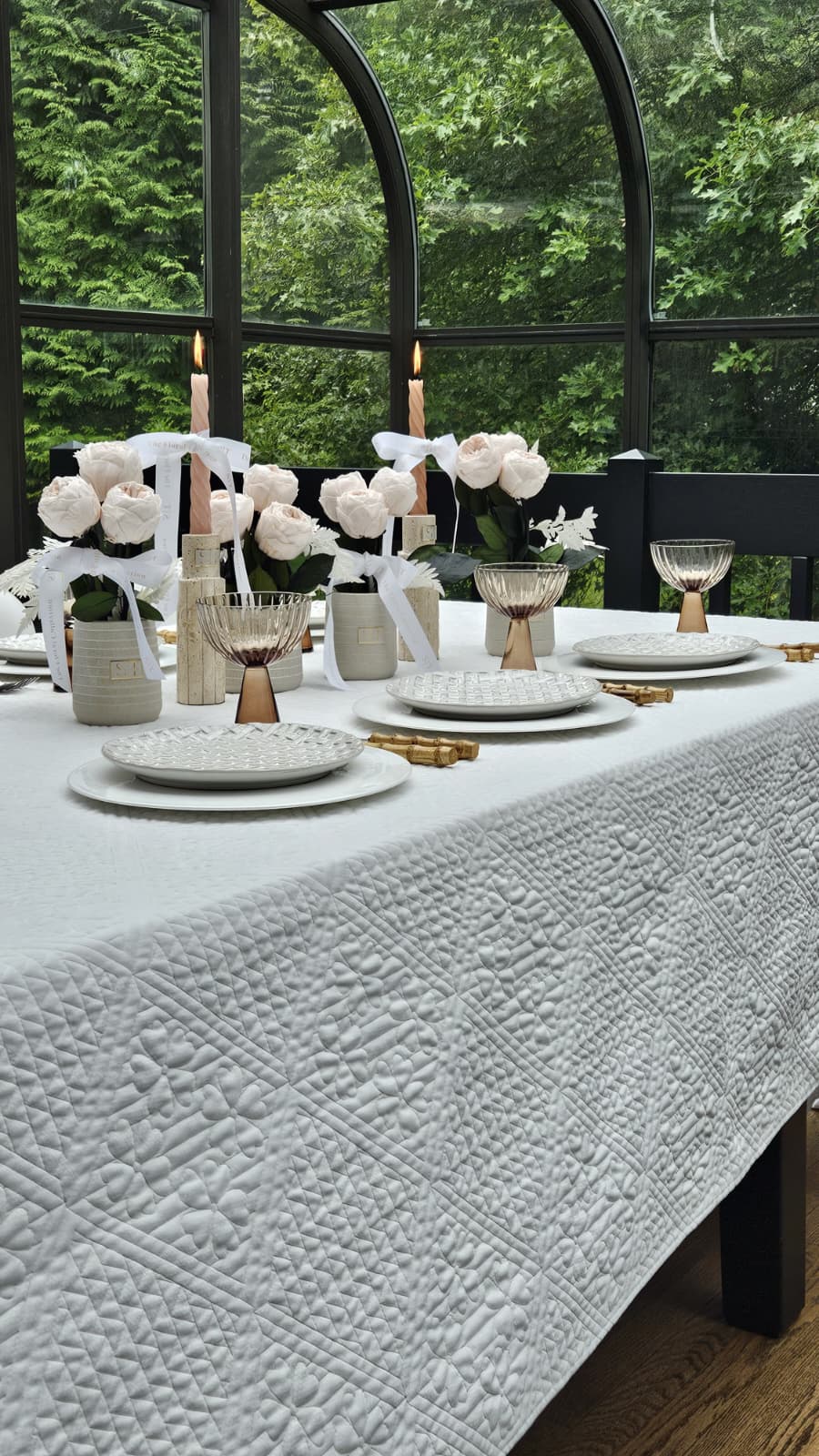 Willow Quilted Tablecloth