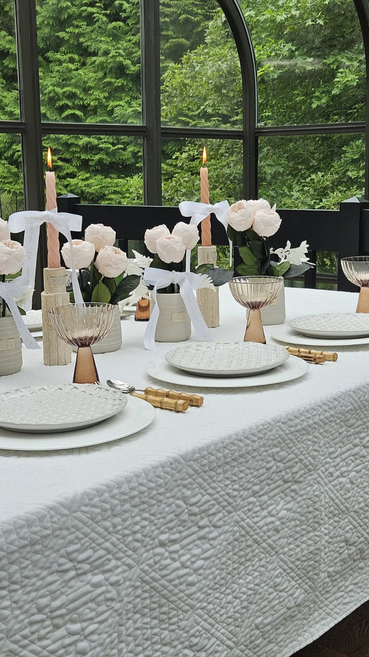 Willow Quilted Tablecloth