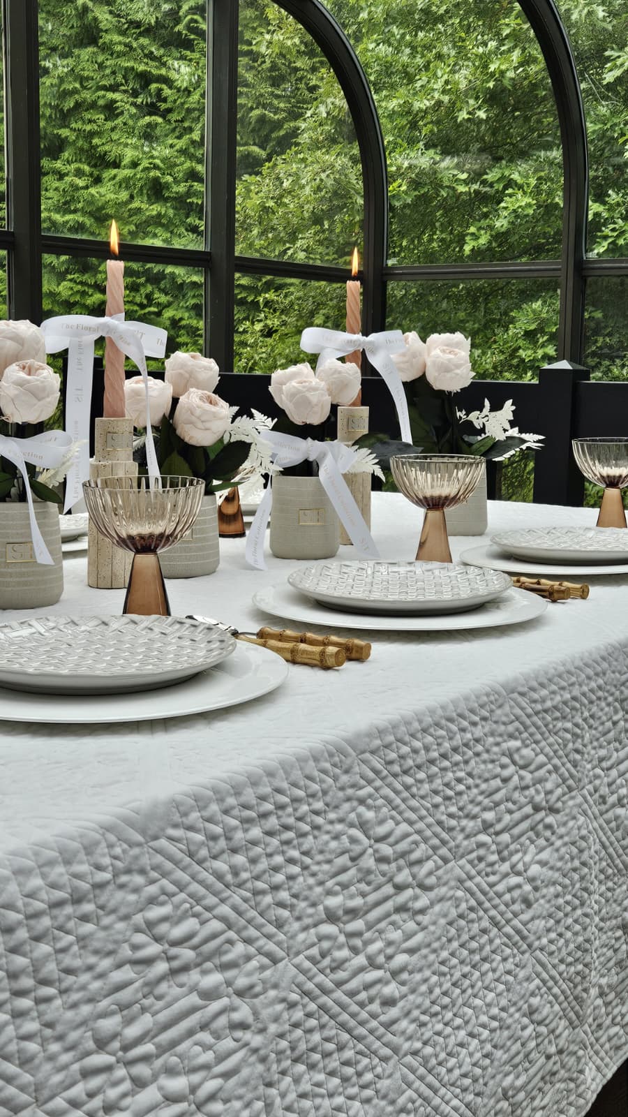 Willow Quilted Tablecloth