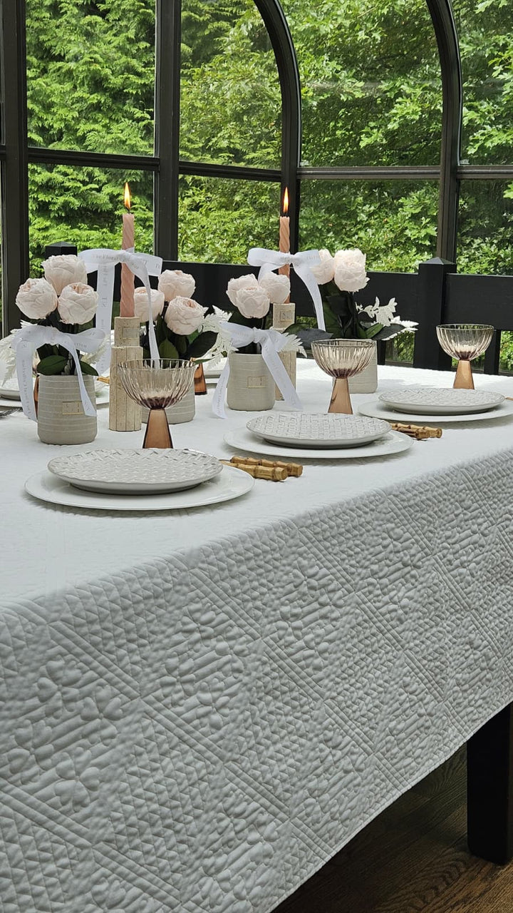 Willow Quilted Tablecloth