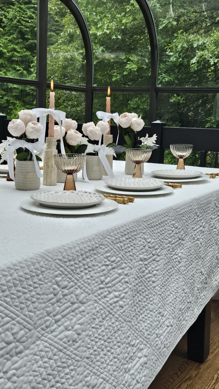 Willow Quilted Tablecloth