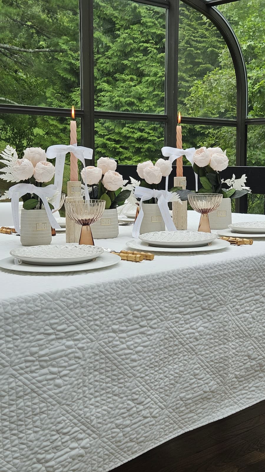 Willow Quilted Tablecloth