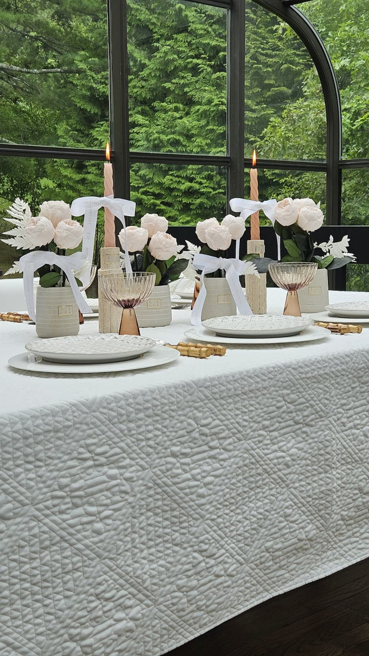 Willow Quilted Tablecloth