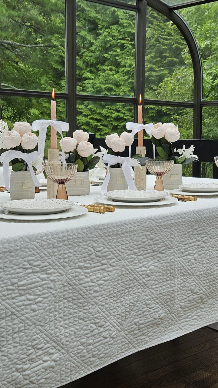 Willow Quilted Tablecloth