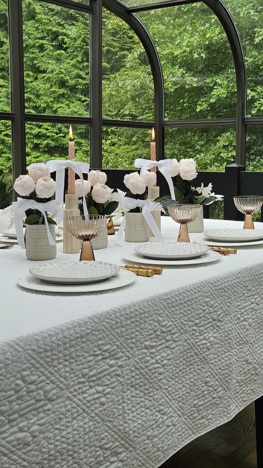 Willow Quilted Tablecloth