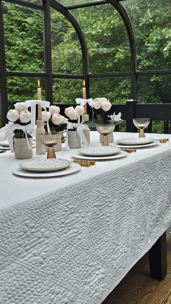 Willow Quilted Tablecloth