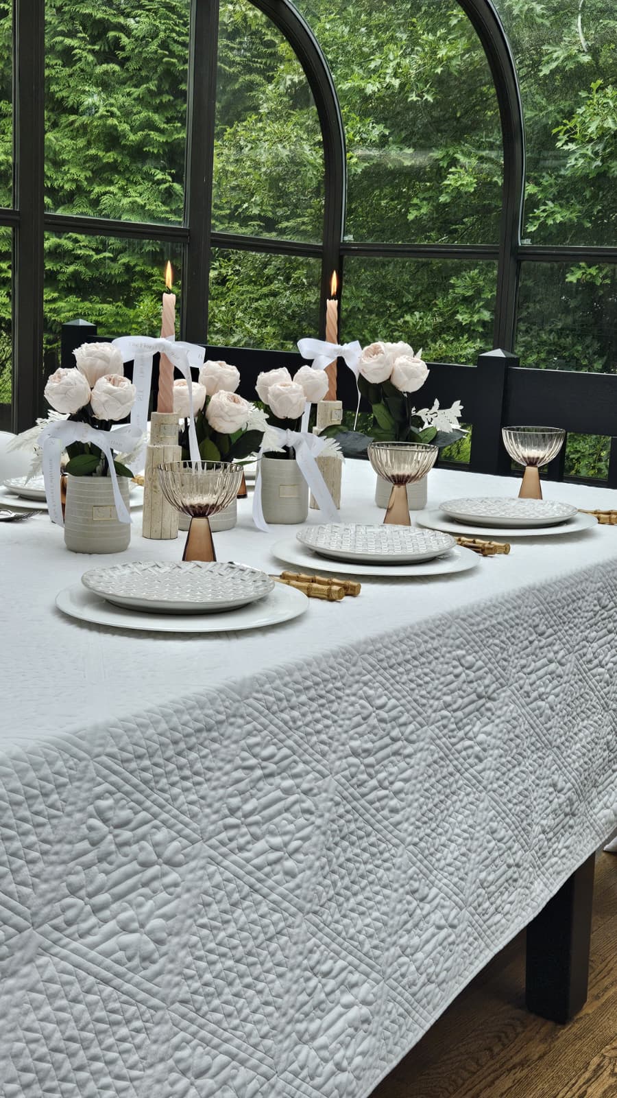 Willow Quilted Tablecloth