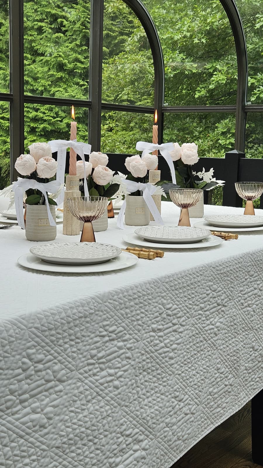 Willow Quilted Tablecloth