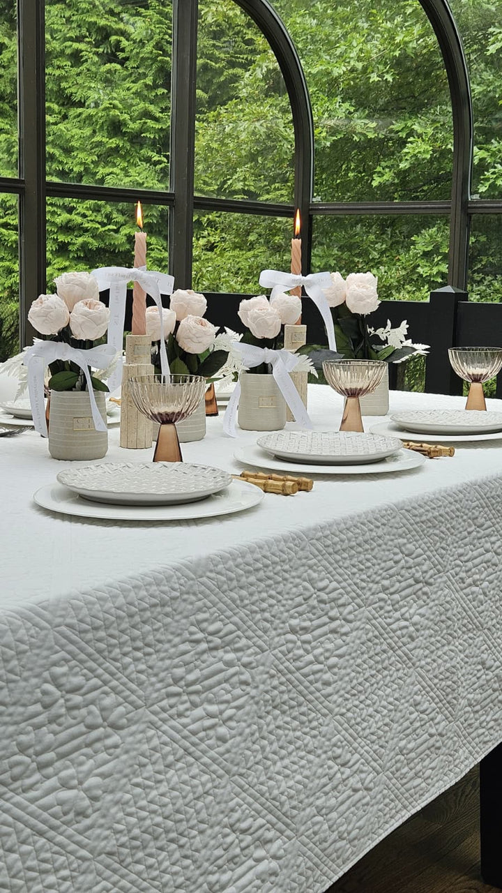 Willow Quilted Tablecloth