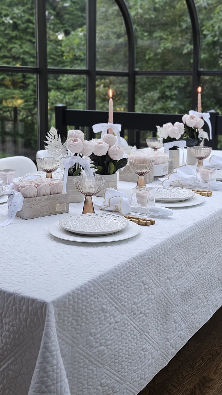 Willow Quilted Tablecloth