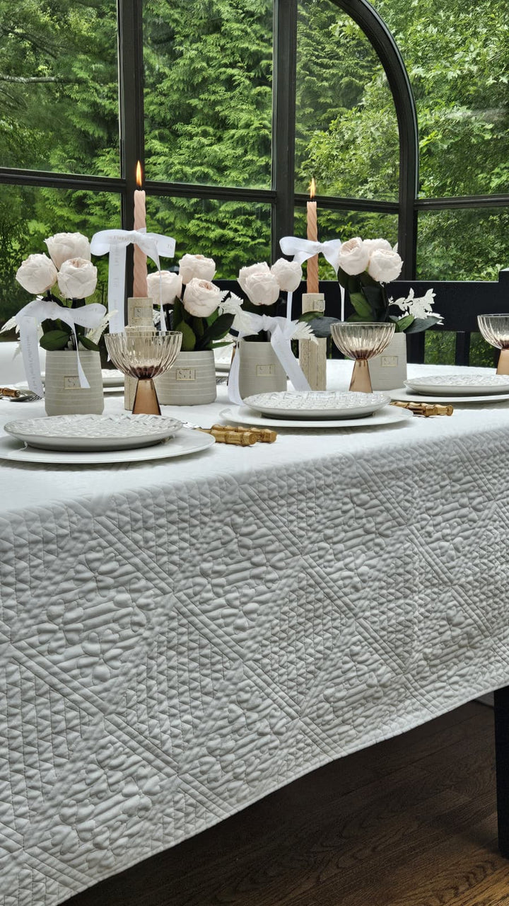 Willow Quilted Tablecloth