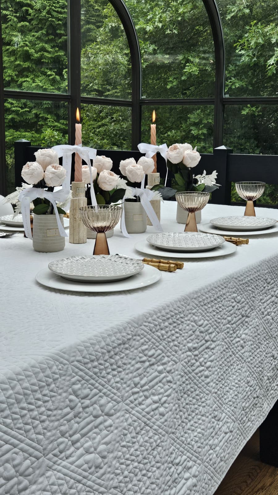 Willow Quilted Tablecloth