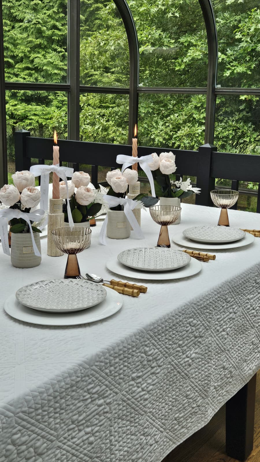 Willow Quilted Tablecloth