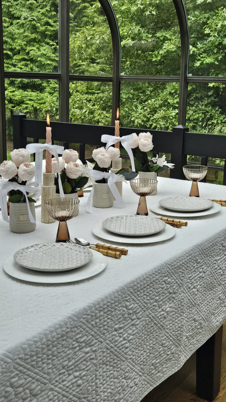 Willow Quilted Tablecloth