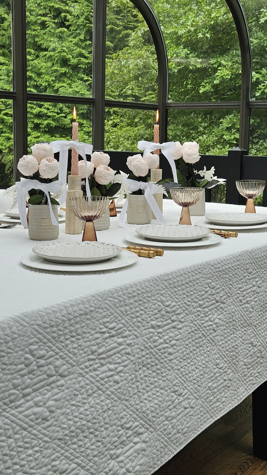 Willow Quilted Tablecloth