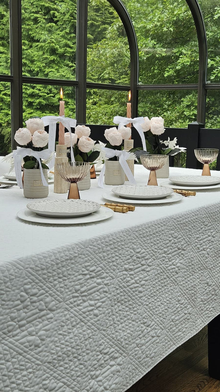 Willow Quilted Tablecloth