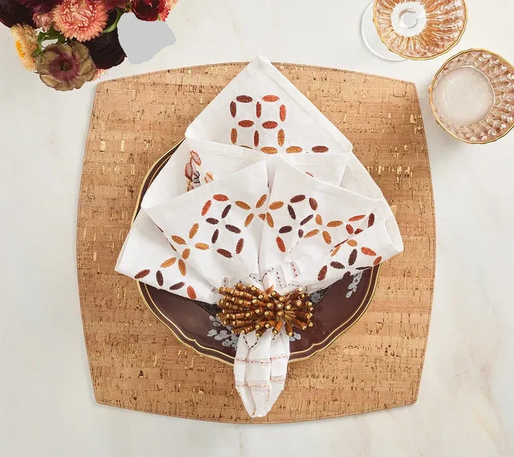 Whistler Placemat in Natural & Gold, Set of 4