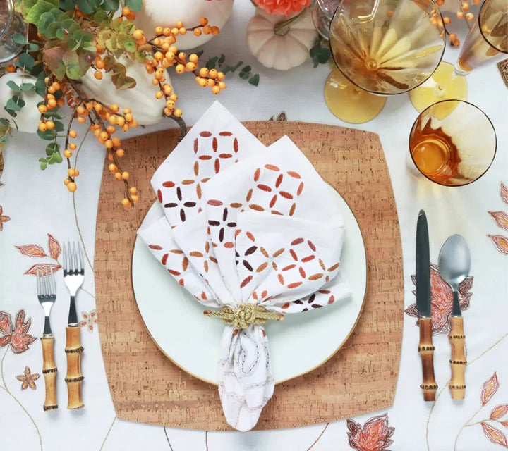 Whistler Placemat in Natural & Gold, Set of 4