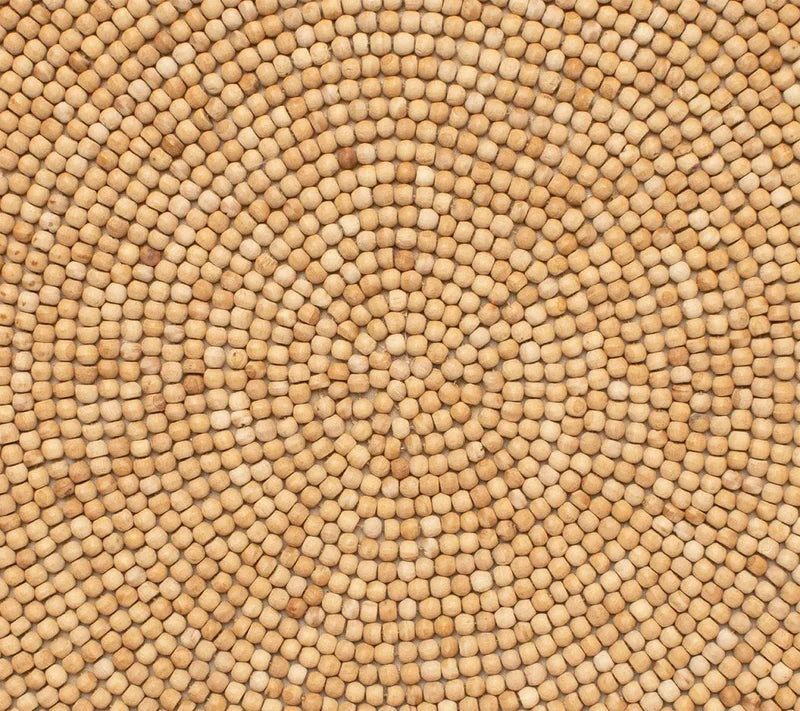 Wood Round Placemat in Natural, Set of 4