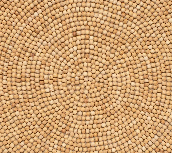 Wood Round Placemat in Natural, Set of 4