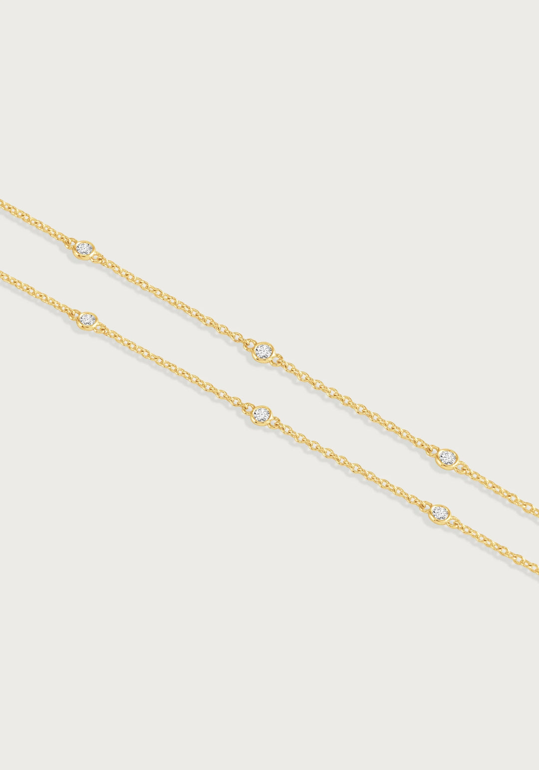 Gold Chain with Crystals
