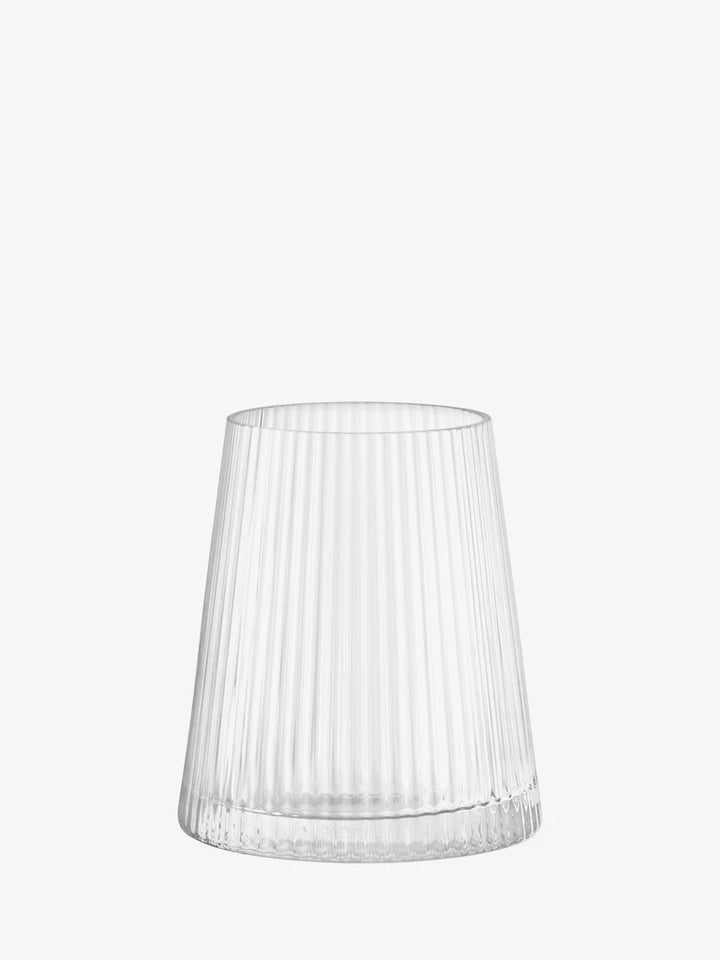 Beacon Lantern/Vase- Clear/Concrete Grey