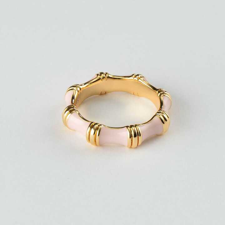 Bamboo Enameled Ring