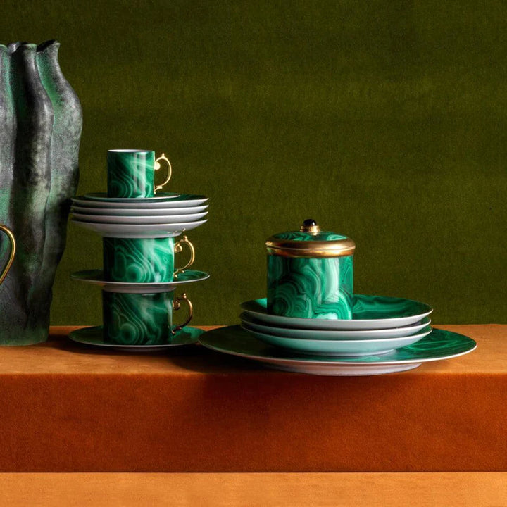 Malachite Dessert Plates (Set of 4)