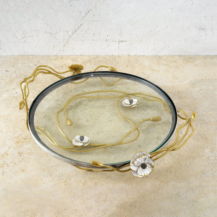 Anemone Glass Platter