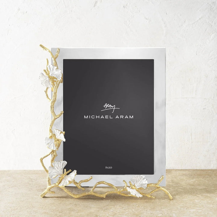 Butterfly Ginkgo Gold Reflective Frame