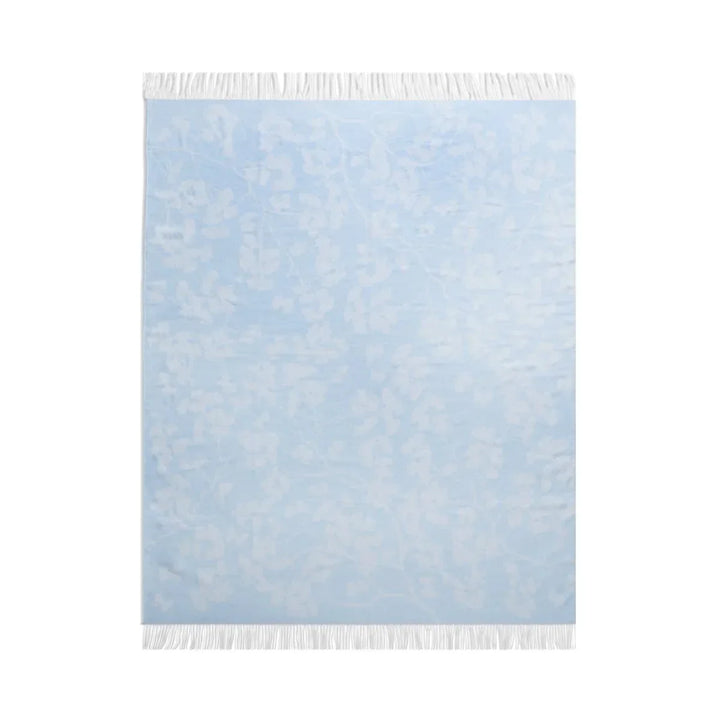 Butterfly Ginkgo Throw Sky and White