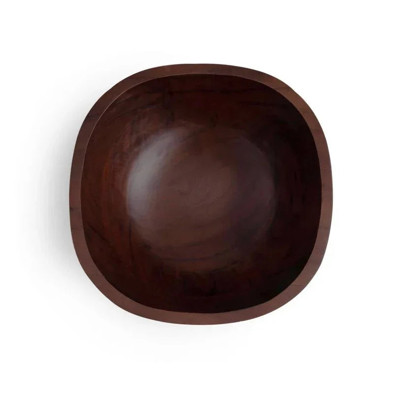 Reflective Wood Salad Bowl
