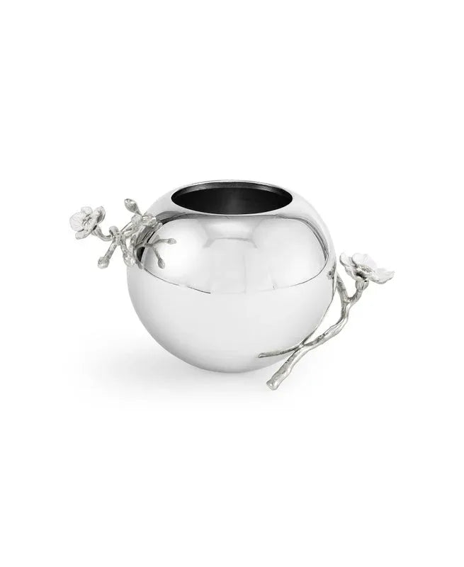 Silver Orchid Rose Bowl