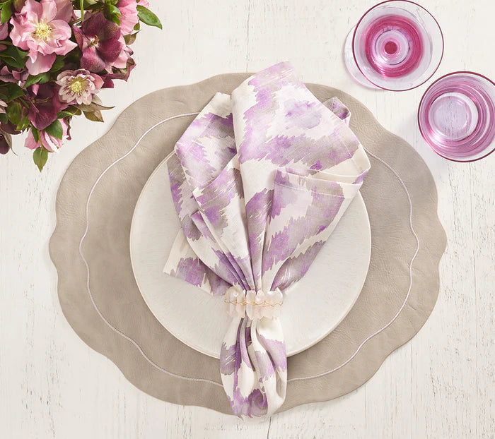 Tailored Placemats in Neutral Tones, Set of 4, Gray